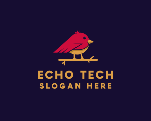 Little Finch Bird logo design