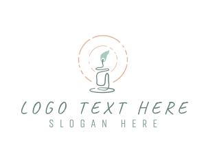 Light - Candle Flame Light logo design