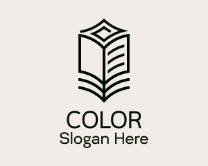 Minimalist Library Book Logo