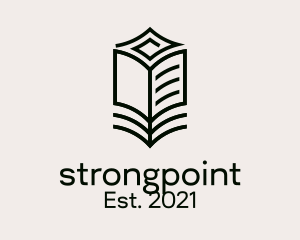 Academic - Minimalist Library Book logo design