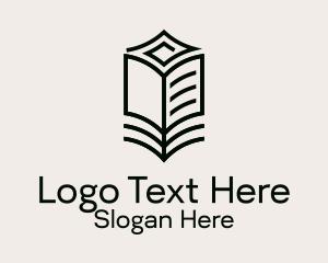 Minimalist Library Book Logo