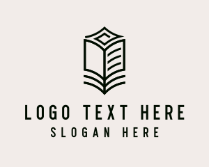 Minimalist Library Book Logo