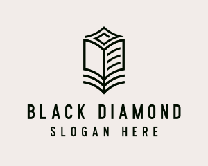 Minimalist Library Book logo design