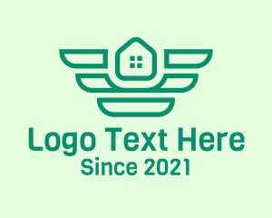 Realtor - Green Winged Housing logo design