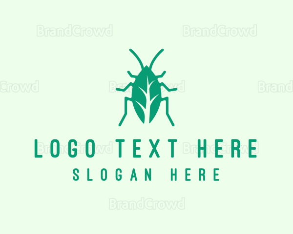 Green Leaf Cockroach Logo