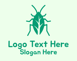 Green Leaf Cockroach Logo