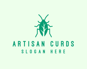 Green Leaf Cockroach logo design