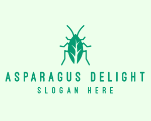 Green Leaf Cockroach logo design