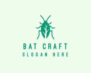 Green Leaf Cockroach logo design