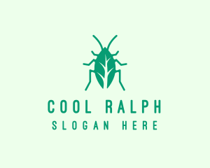 Green Leaf Cockroach logo design