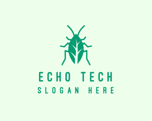 Green Leaf Cockroach logo design