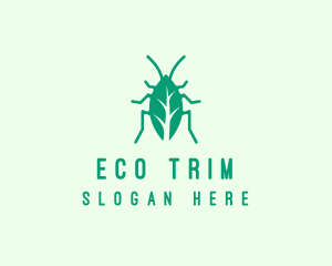 Green Leaf Cockroach logo design