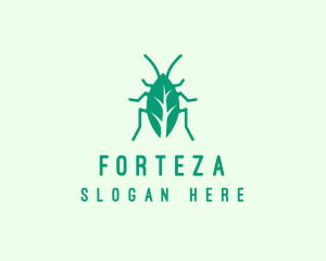 Green Leaf Cockroach logo design