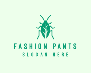 Green Leaf Cockroach logo design