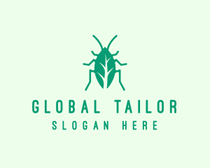 Green Leaf Cockroach logo design