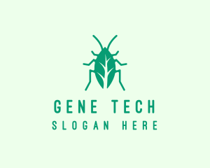 Green Leaf Cockroach logo design