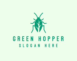 Green Leaf Cockroach logo design