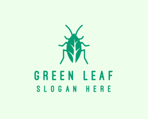 Leaf - Green Leaf Cockroach logo design