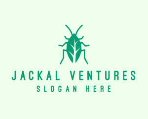 Green Leaf Cockroach logo design