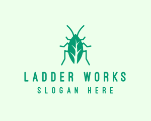 Green Leaf Cockroach logo design