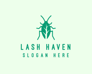 Green Leaf Cockroach logo design