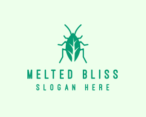 Green Leaf Cockroach logo design