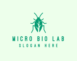 Green Leaf Cockroach logo design