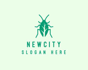 Green Leaf Cockroach logo design