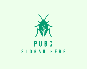 Organic - Green Leaf Cockroach logo design