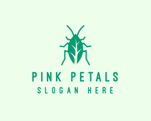 Green Leaf Cockroach logo design