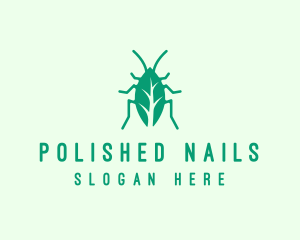 Green Leaf Cockroach logo design