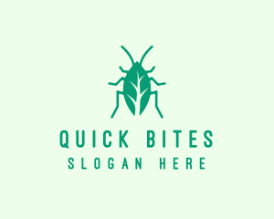 Green Leaf Cockroach logo design