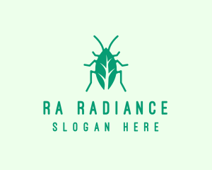 Green Leaf Cockroach logo design