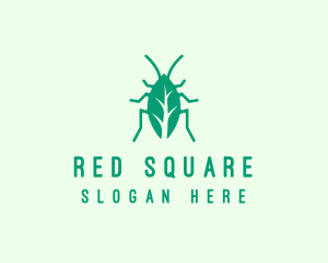 Green Leaf Cockroach logo design