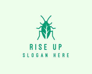 Green Leaf Cockroach logo design