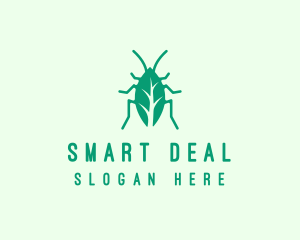 Green Leaf Cockroach logo design