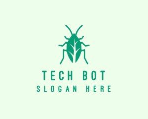 Green Leaf Cockroach logo design