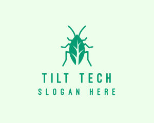 Green Leaf Cockroach logo design