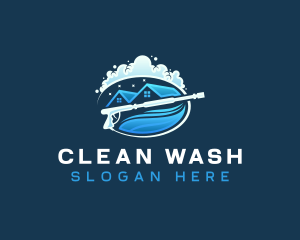 Washer - Hydro Roof Pressure Washer logo design