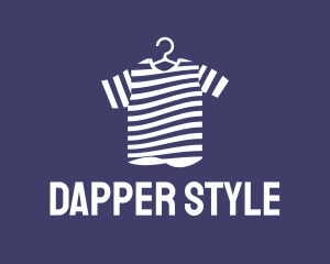 Dapper - Striped Tee Shirt logo design