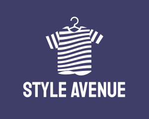 Fashionable - Striped Tee Shirt logo design