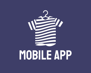 Seamster - Striped Tee Shirt logo design