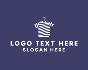 Clothing - Striped Tee Shirt logo design