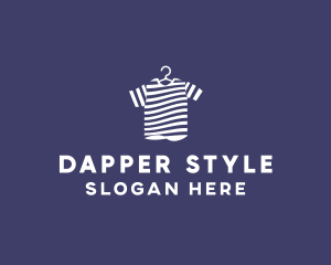 Dapper - Striped Tee Shirt logo design