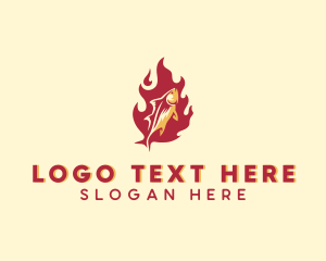 Meat - Hot Grill Fish logo design