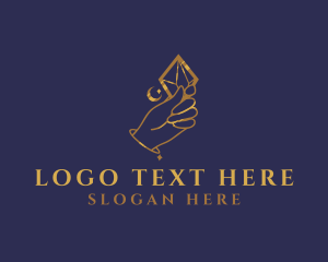 Elegant - Crystal Hand Jewelry logo design