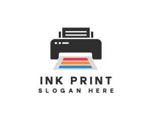 Printing Printer Paper logo design