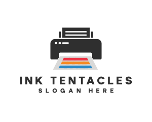 Printing Printer Paper logo design