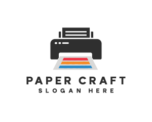 Printing Printer Paper logo design