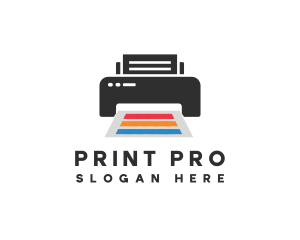 Printer - Printing Printer Paper logo design